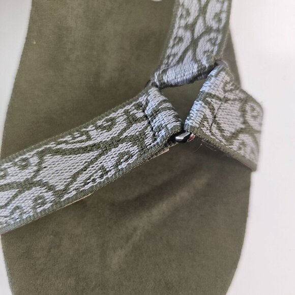 Cheeks Fit Body By Tony Little Women’s Sandals 8M Green & Gray Geometric - Picture 12 of 12